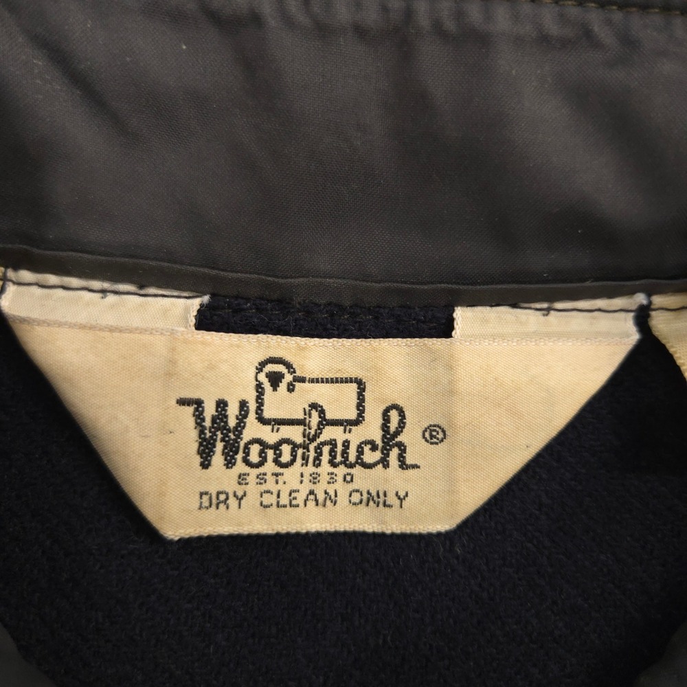 Vintage Woolrich Shirt Jacket Mens Medium Navy CPO Over Shirt Wool Blend Shacket - Picture 7 of 9